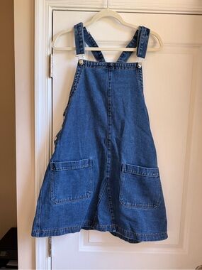 Blue Denim Dress with Front Pockets